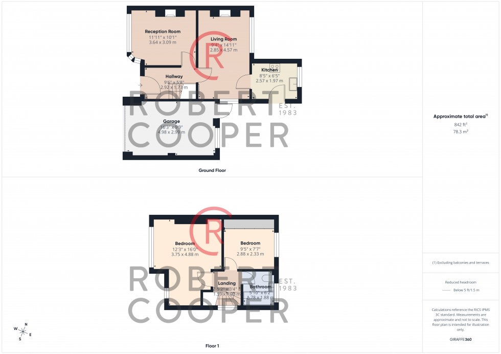 Floorplan for Tiptree Road, Ruislip