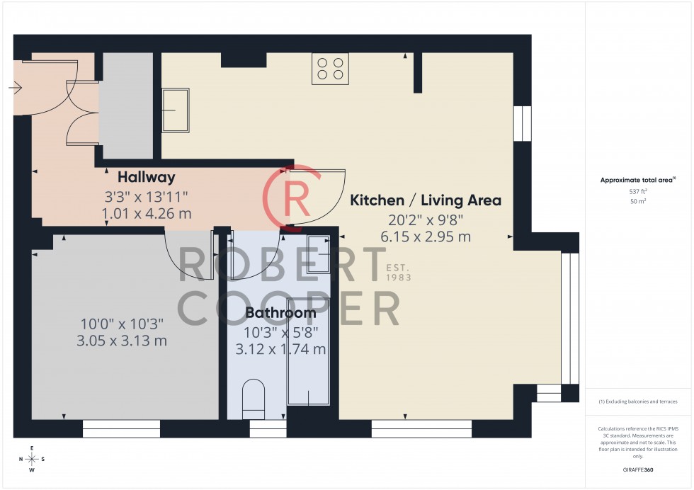 Floorplan for Coleridge Drive, Ruislip