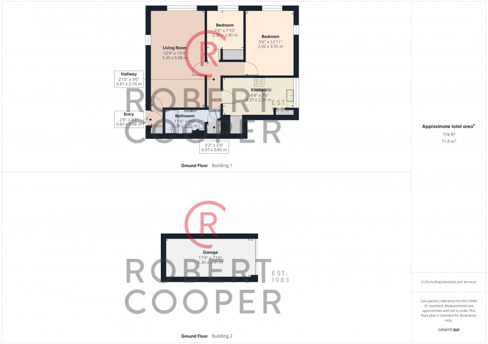 Floorplan for Manor Way, Ruislip