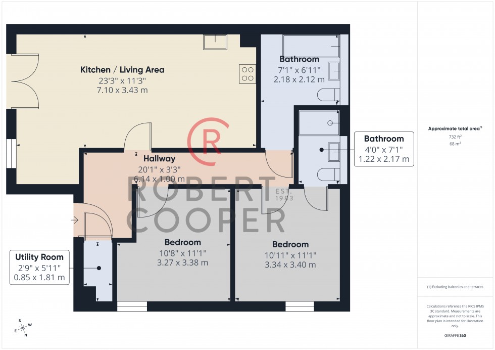Floorplan for Bluebell Court, Harrow