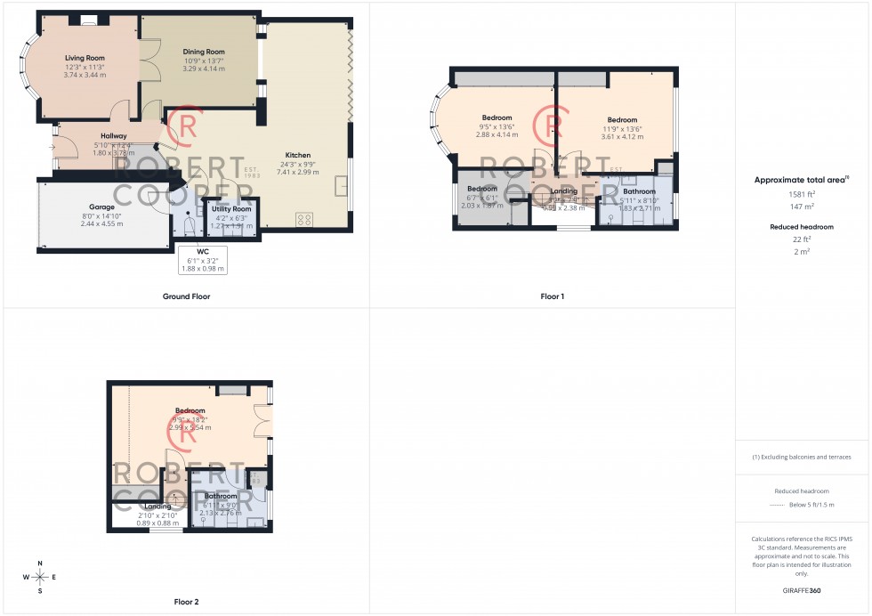 Floorplan for Windermere Avenue, Ruislip