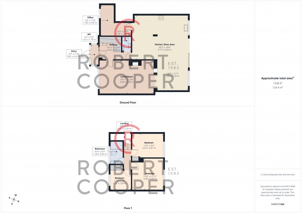 Floorplan for Whitby Road, Ruislip