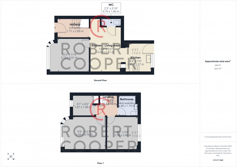 Floorplan for Manningtree Road, Ruislip