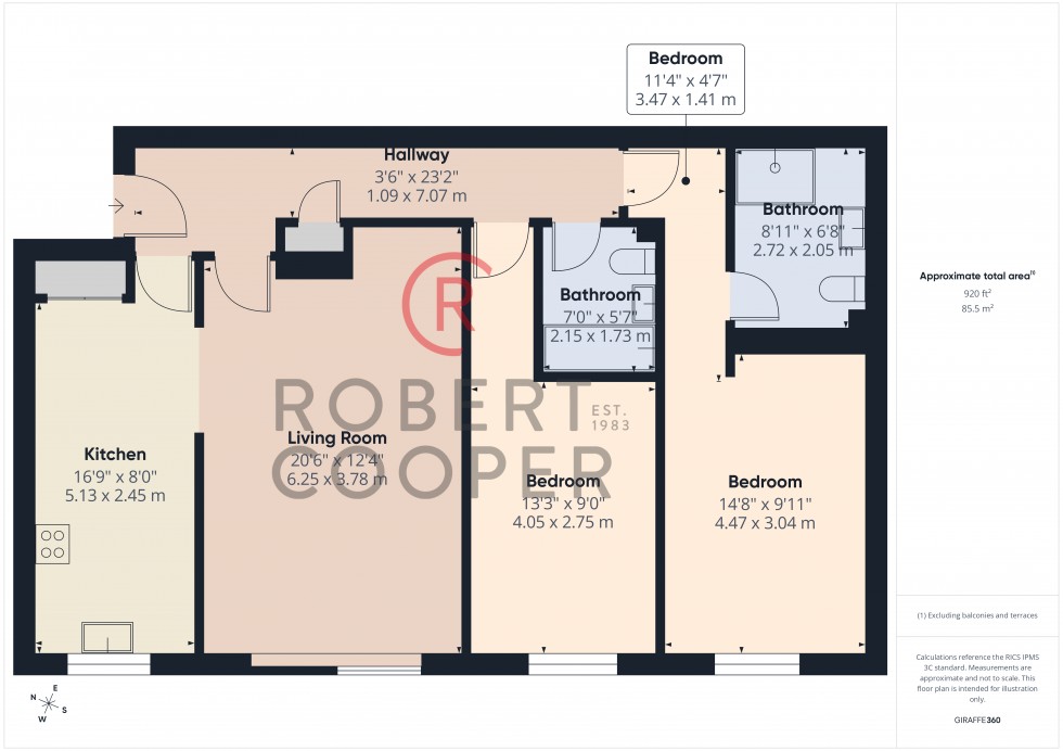 Floorplan for Chasewood Park, Sudbury Hill