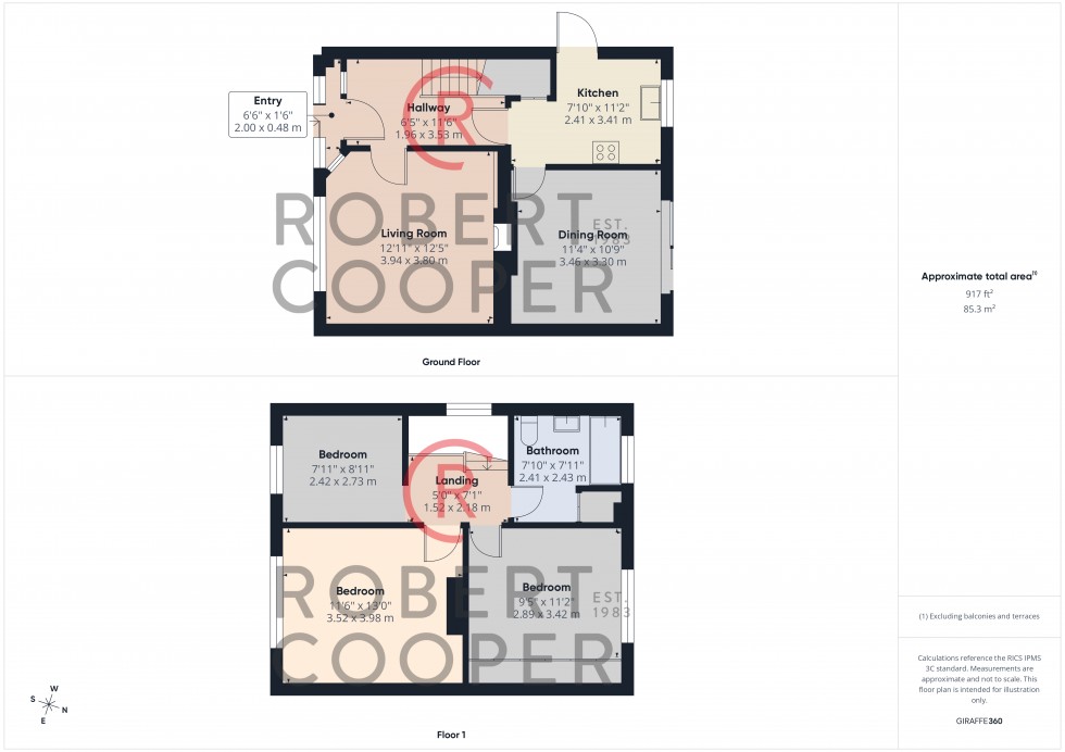 Floorplan for Masson Avenue, Ruislip