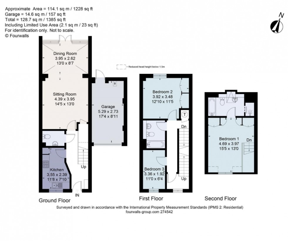 Floorplan for Blagrove Crescent, Ruilsip