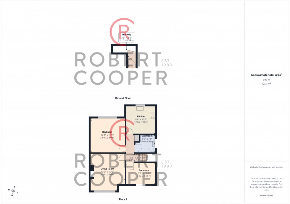 Floorplan for Ivy Close, Harrow