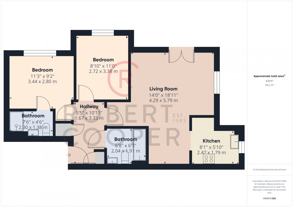 Floorplan for Hume Way, Ruislip