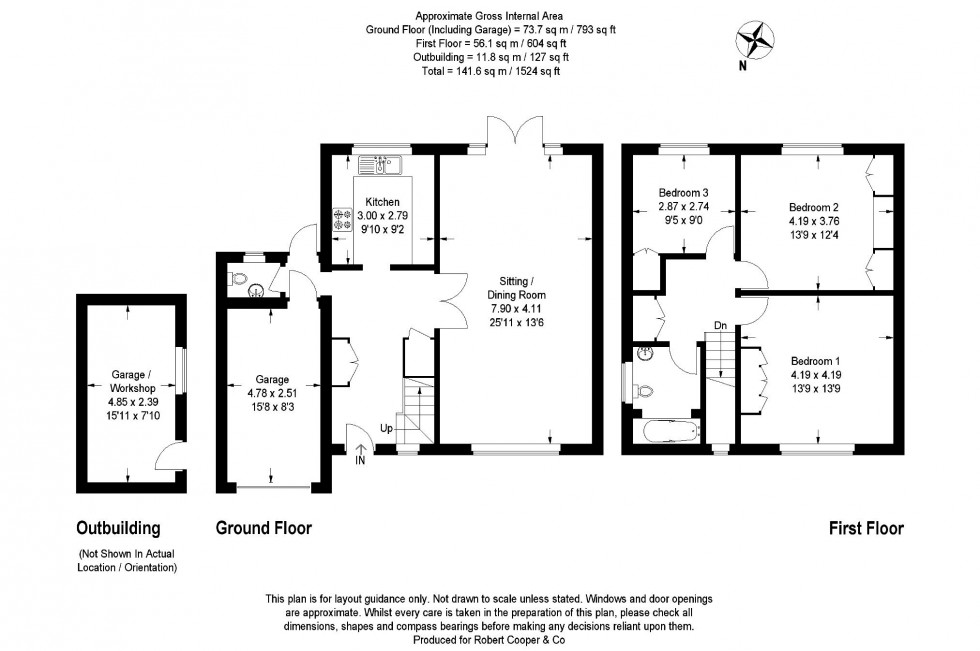 Floorplan for Southbourne Gardens, Eastcote, Middlesex