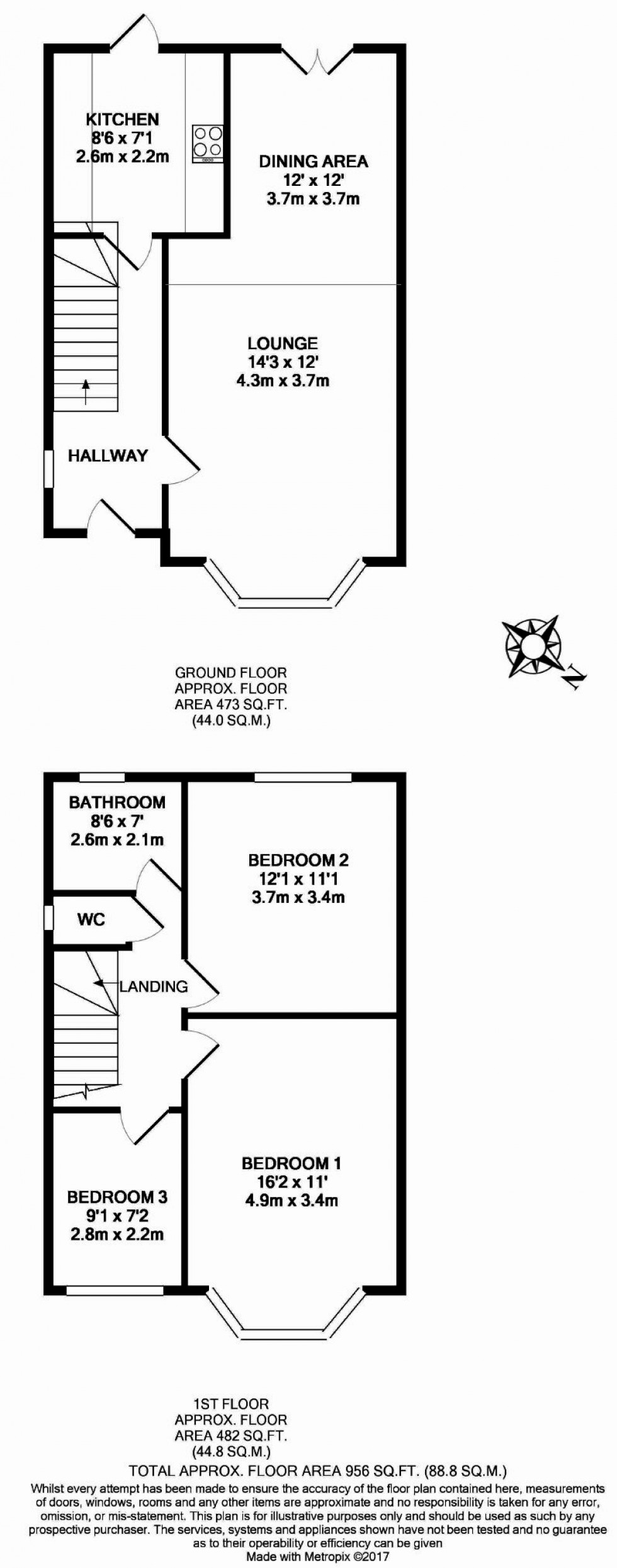 Floorplan for West Mead, South Ruislip, Middlesex