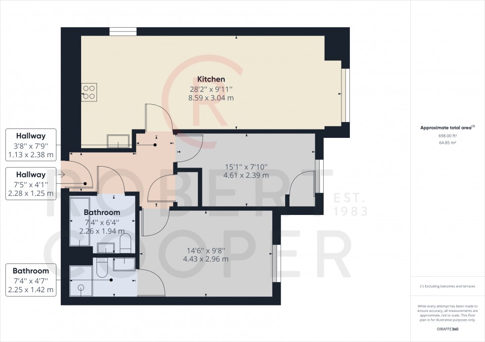 Floorplan for Kingsend, Ruislip