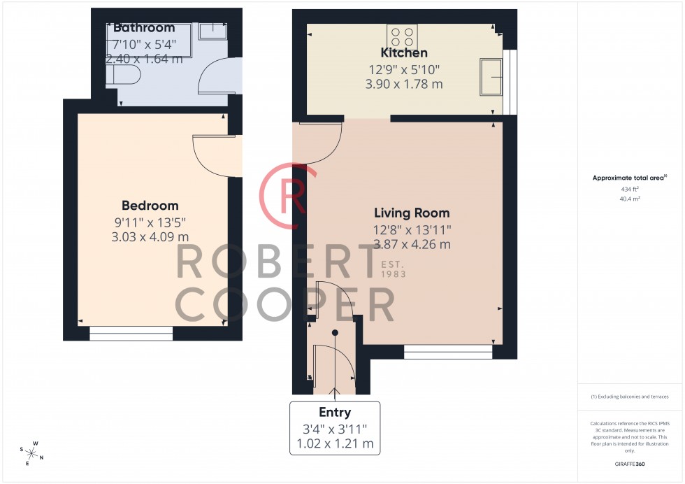Floorplan for St Peters Close, Ruislip, Middlesex