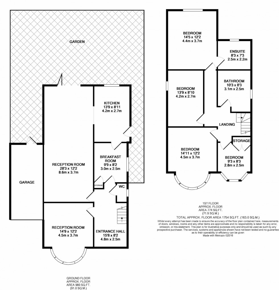 Floorplan for Eastcote Road, Pinner, Middlesex