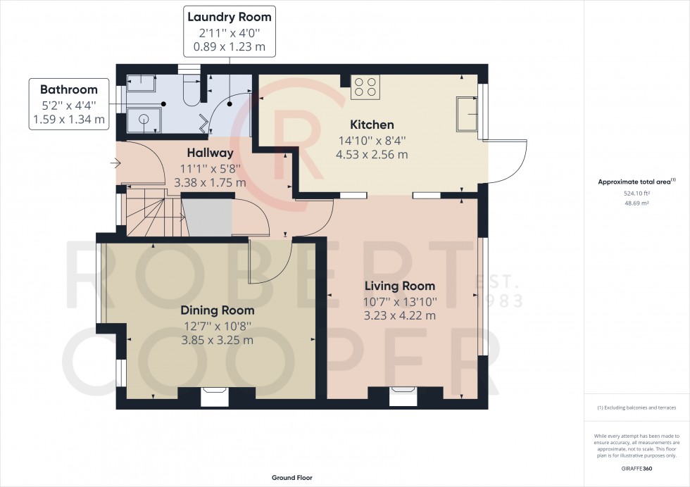 Floorplan for The Fairway, Ruislip