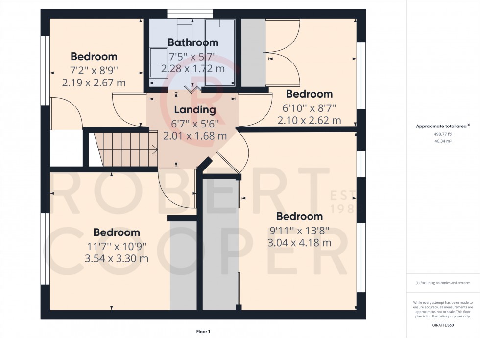 Floorplan for The Fairway, Ruislip