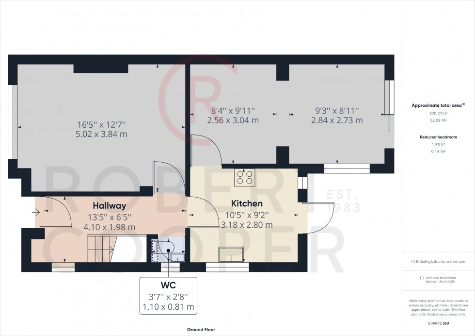 Floorplan for East Towers, Pinner, Middlesex