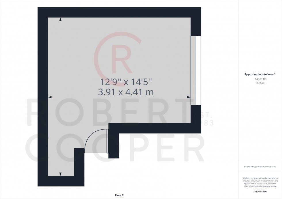 Floorplan for East Towers, Pinner, Middlesex