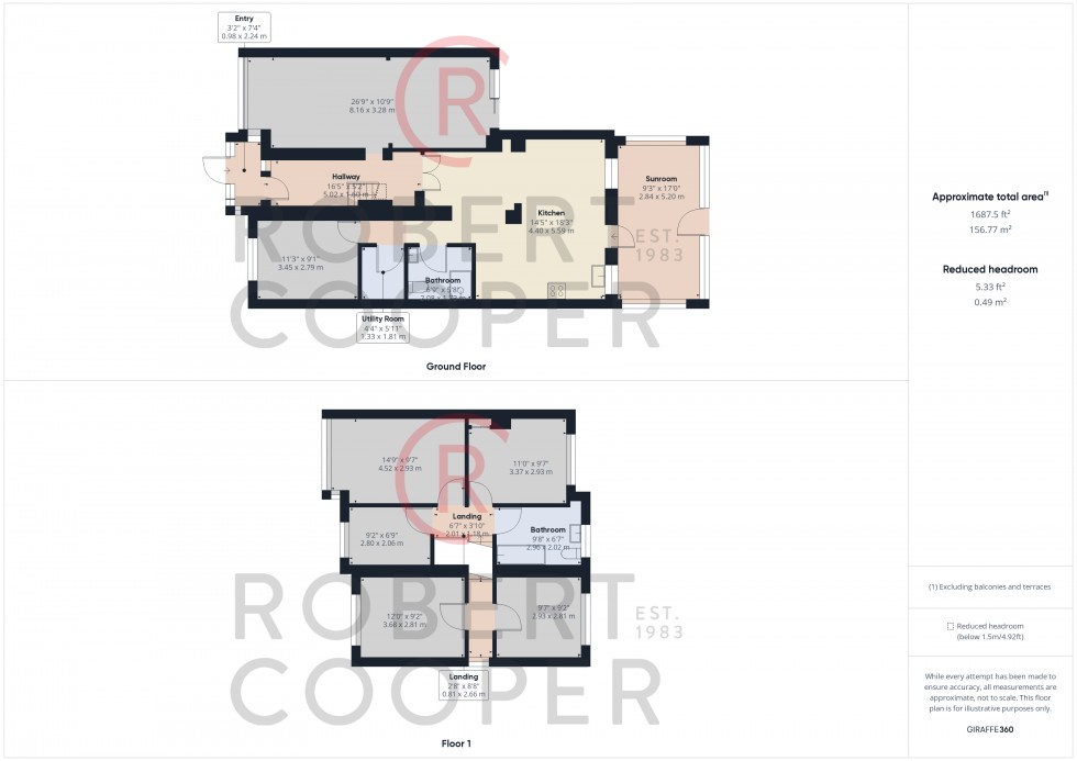 Floorplan for Field End Road, Ruislip