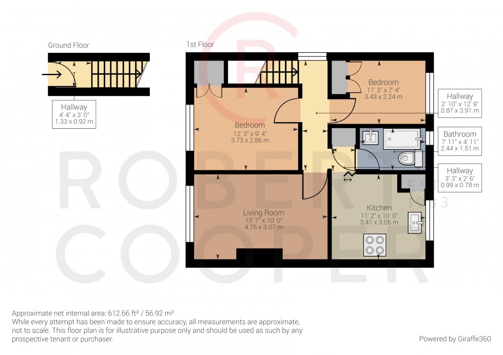 Floorplan for Great Central Avenue, Ruislip
