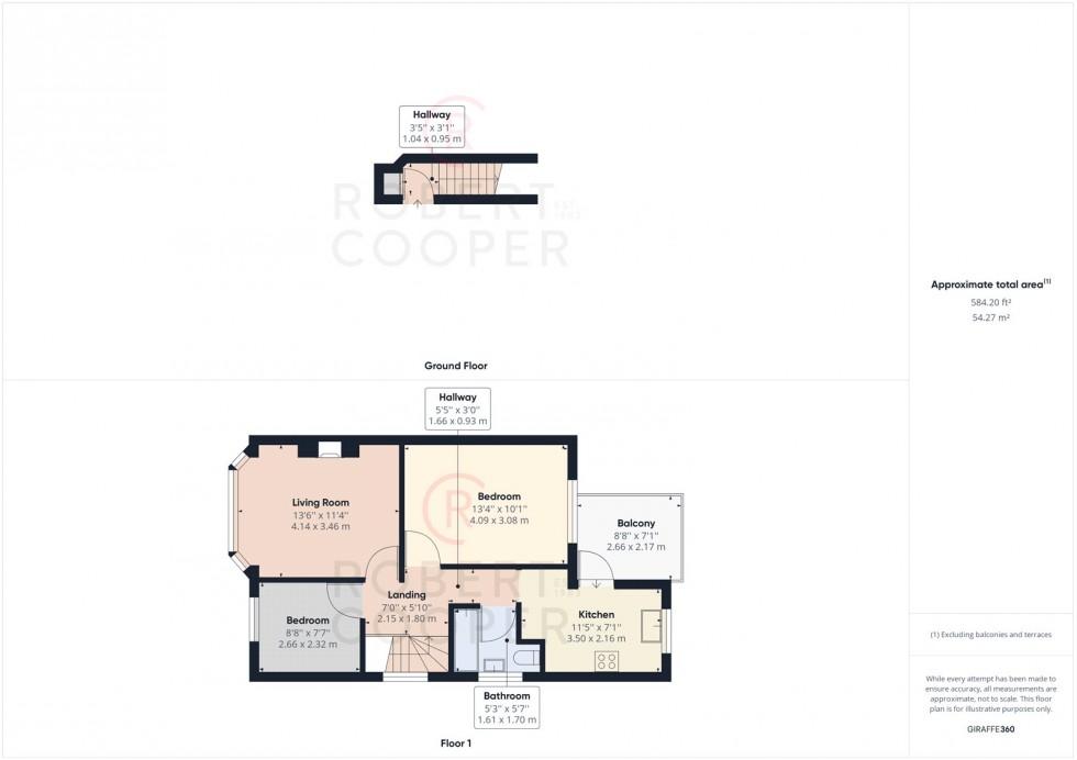 Floorplan for West End Road, Ruislip