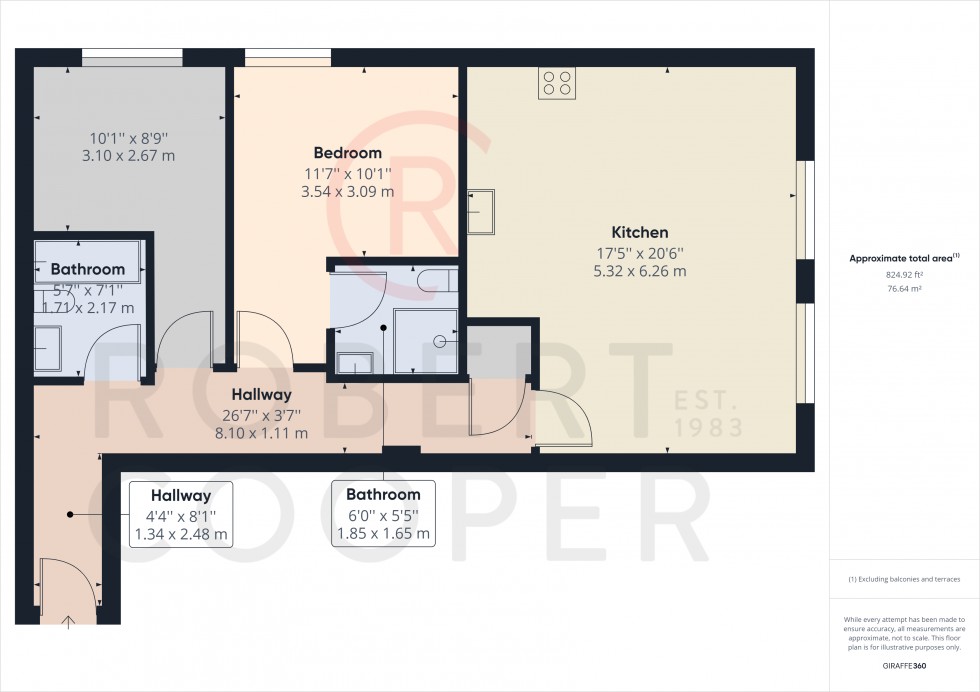 Floorplan for The Runway, Ruislip