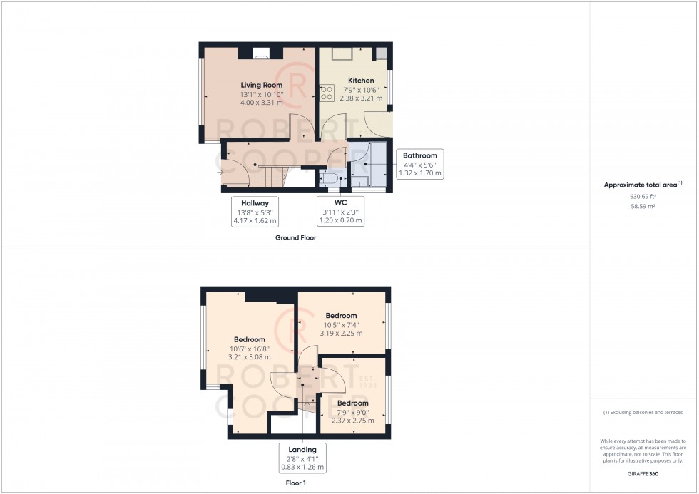 Floorplan for Dudley Drive, Ruislip