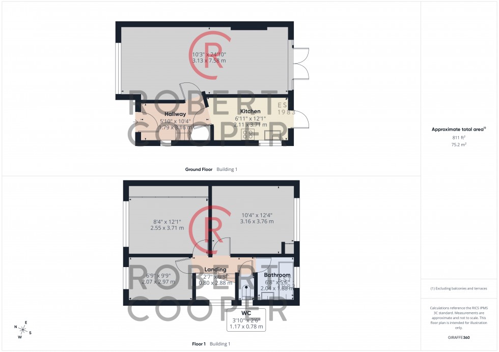 Floorplan for The Fairway, Ruislip