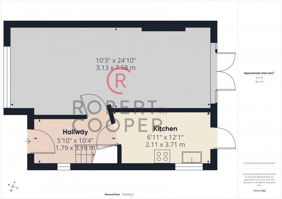 Floorplan for The Fairway, Ruislip