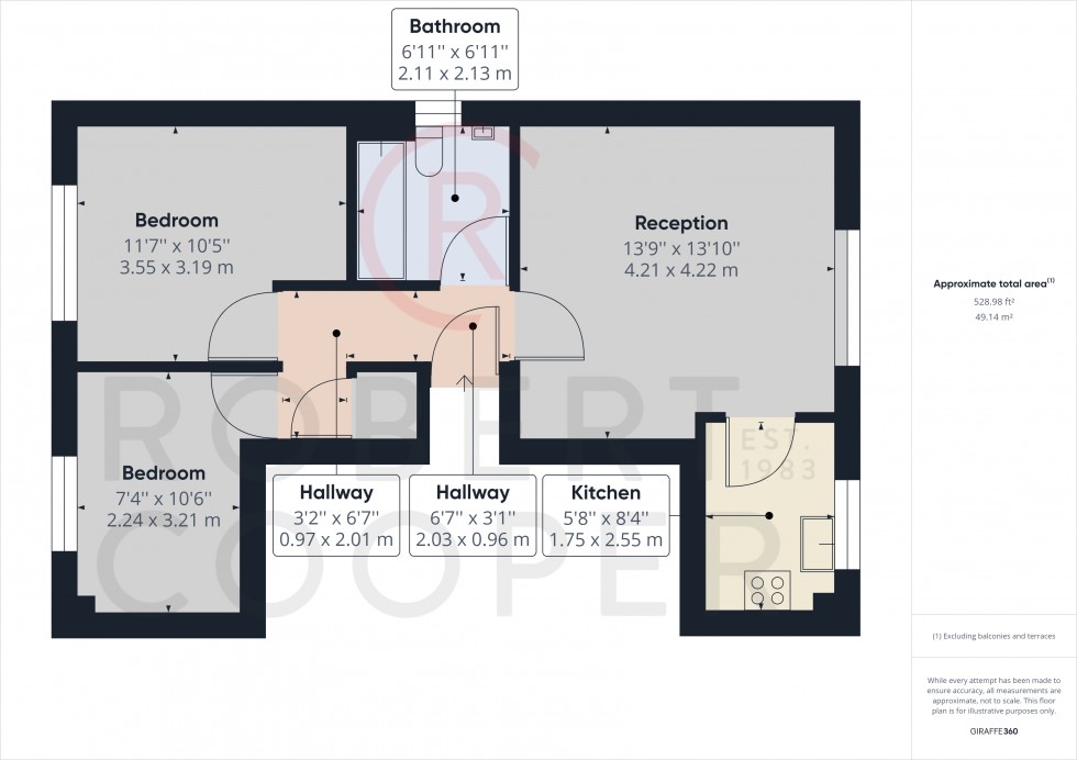 Floorplan for Cherry Gardens, Northolt