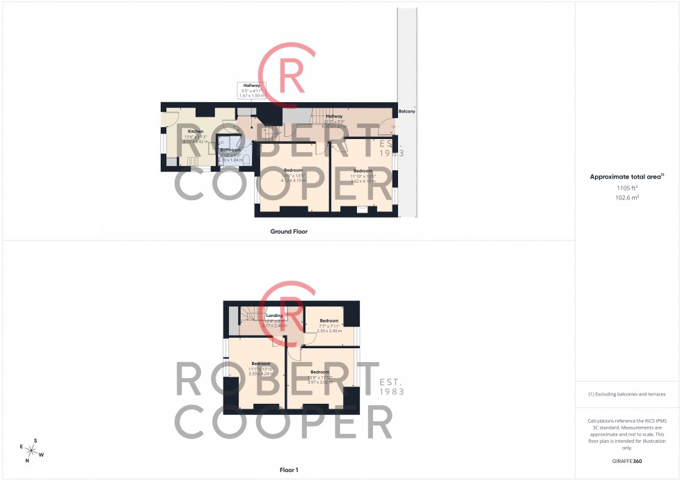 Floorplan for Field End Road, Pinner