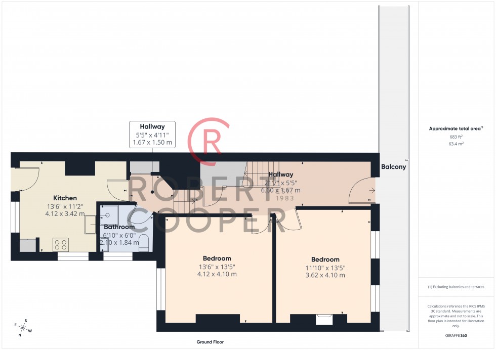Floorplan for Field End Road, Pinner