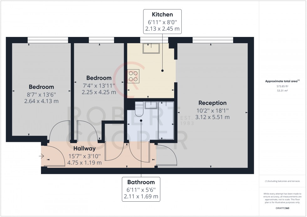 Floorplan for Exchange Walk, Pinner