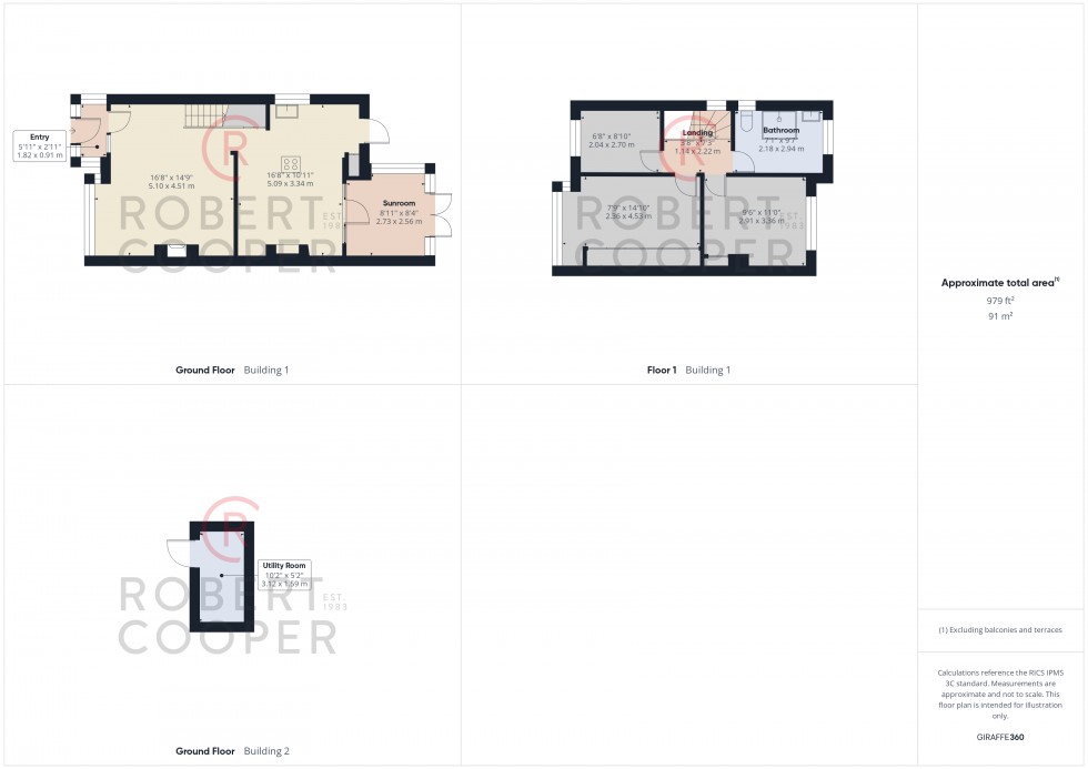 Floorplan for Collins Drive, Ruislip