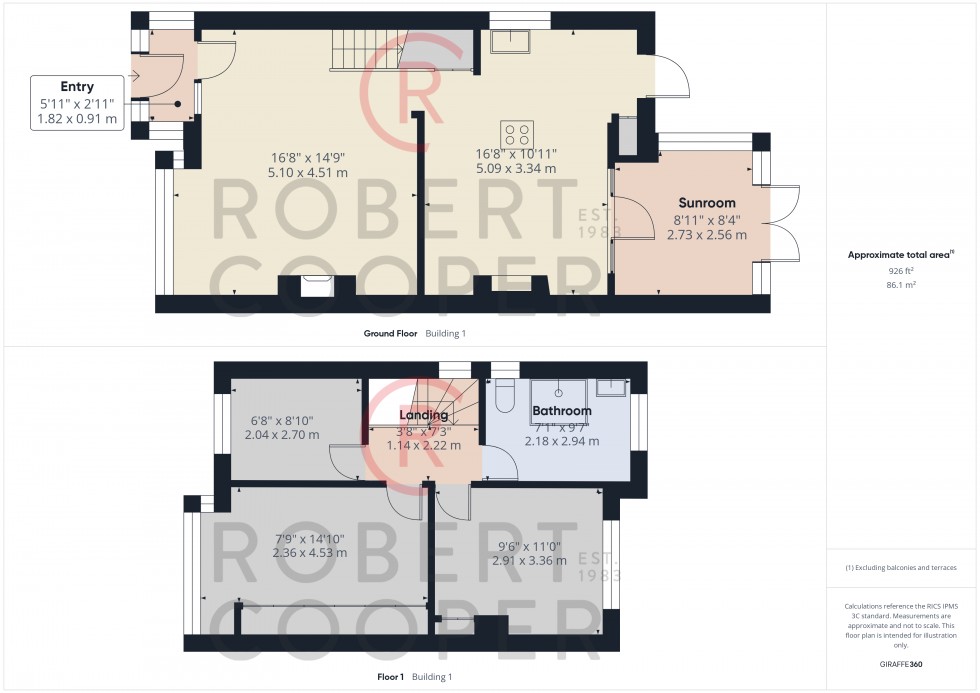 Floorplan for Collins Drive, Ruislip