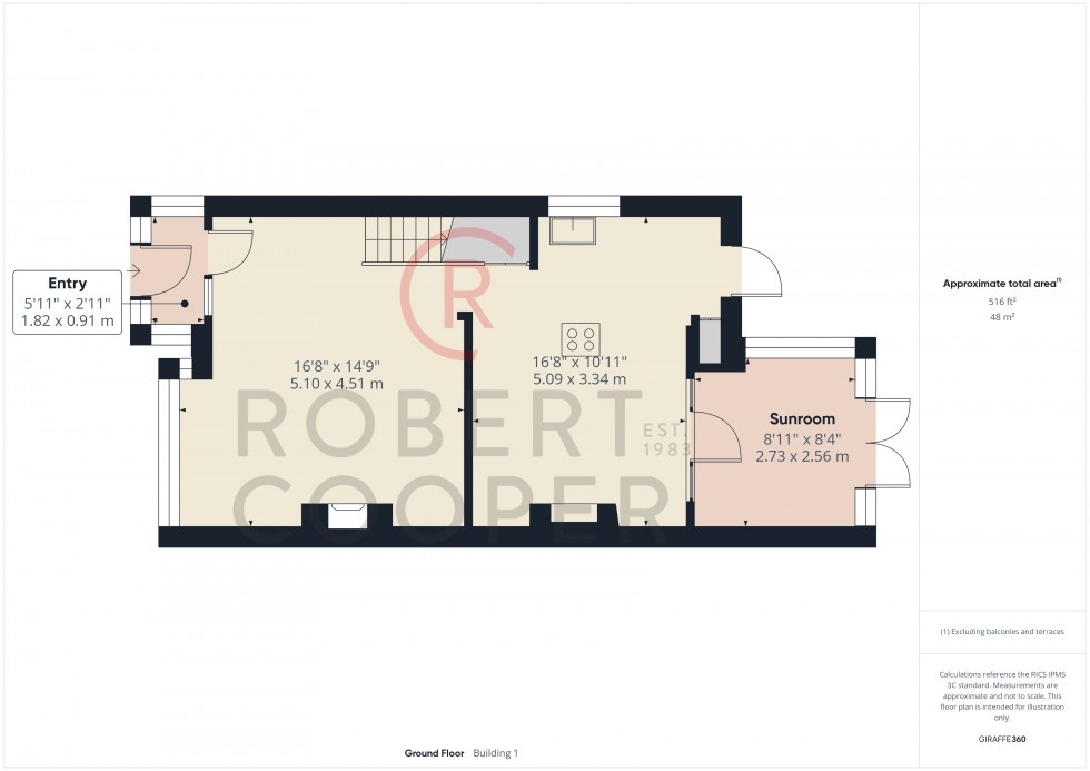 Floorplan for Collins Drive, Ruislip
