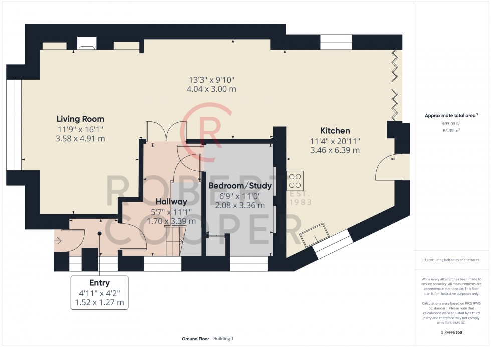 Floorplan for The Fairway, Ruislip