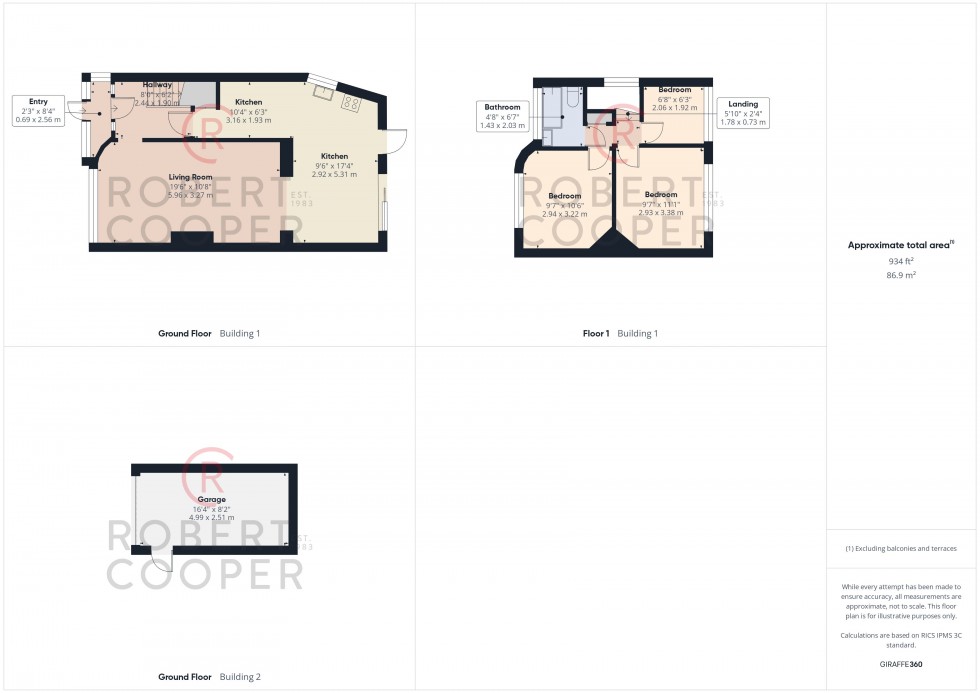 Floorplan for Warwick Avenue, Harrow