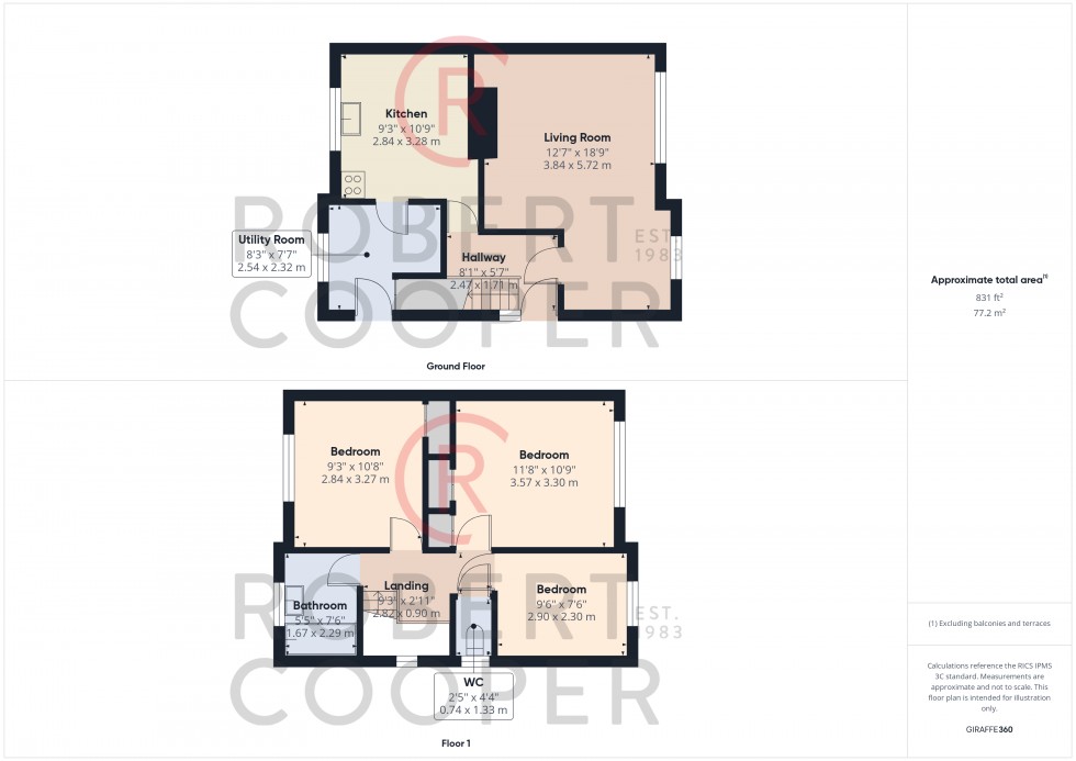 Floorplan for South Park Way, Ruislip