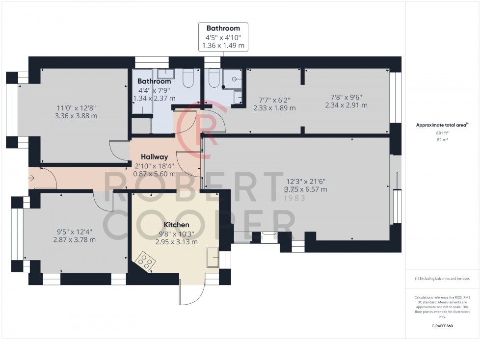 Floorplan for Eastmead, Ruislip