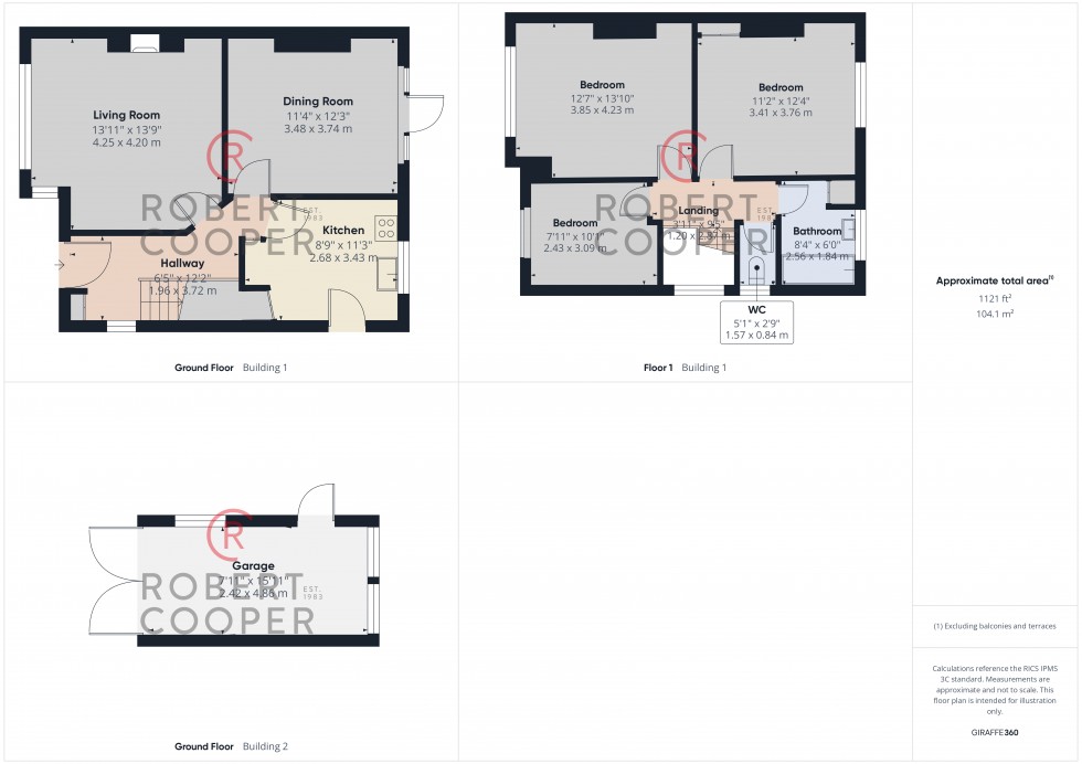 Floorplan for North View, Pinner