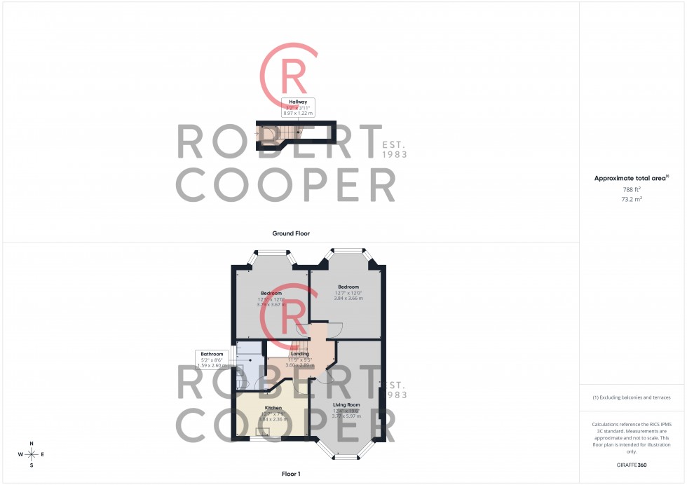 Floorplan for Acacia Avenue, Ruislip