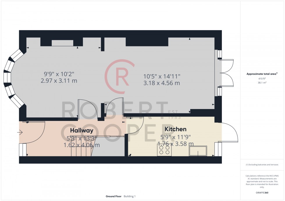Floorplan for Malvern Avenue, Harrow