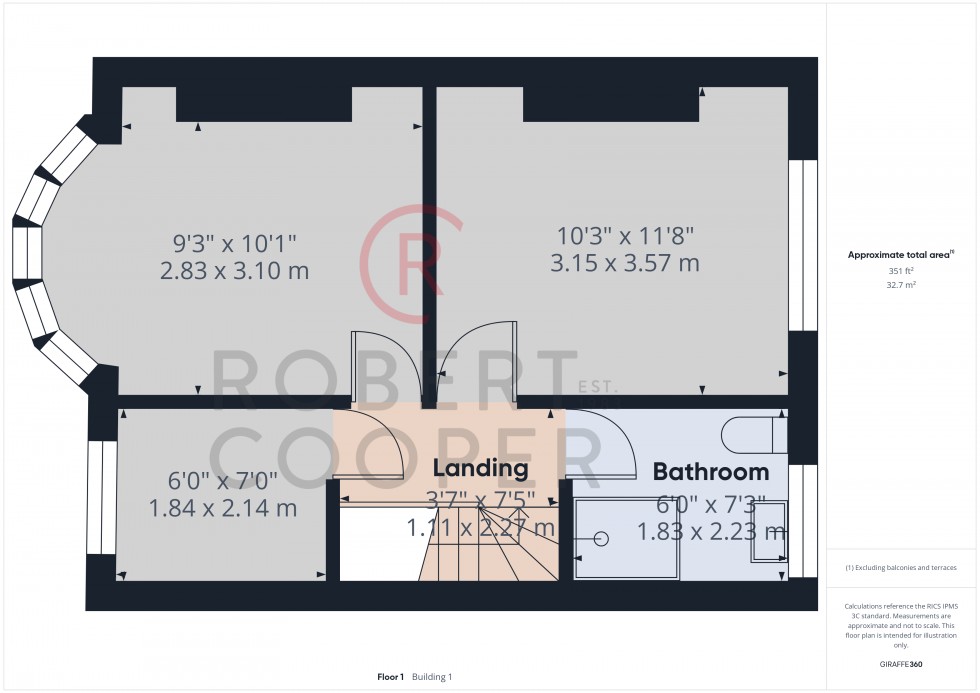 Floorplan for Malvern Avenue, Harrow