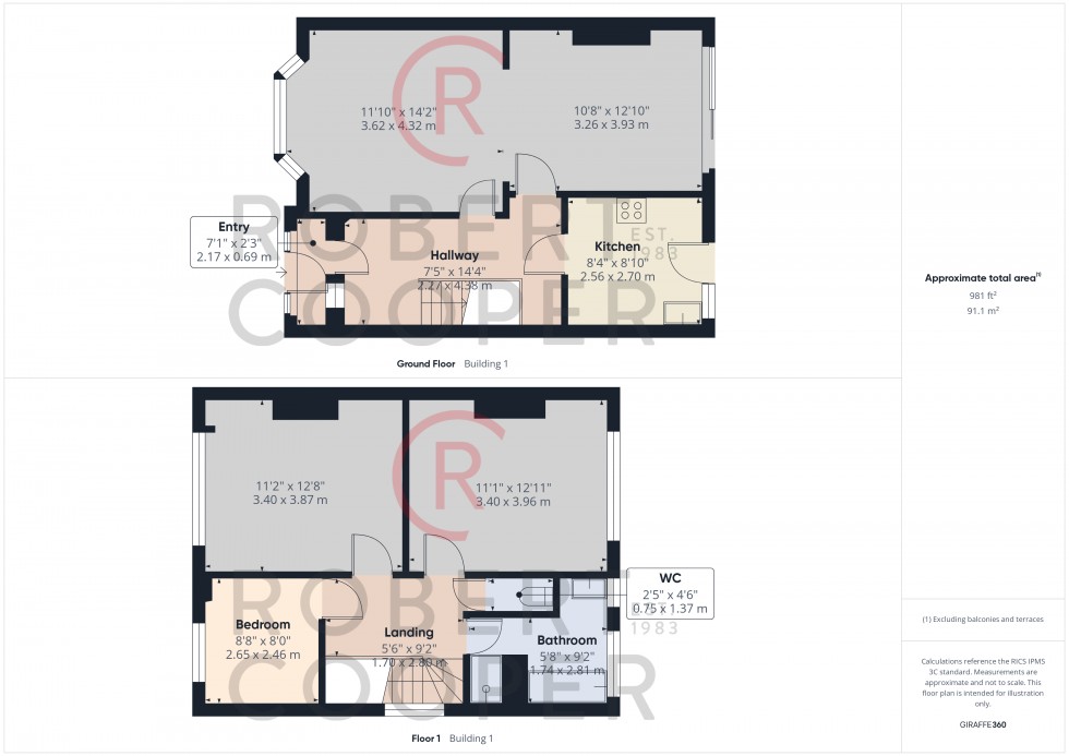 Floorplan for East Mead, Ruislip