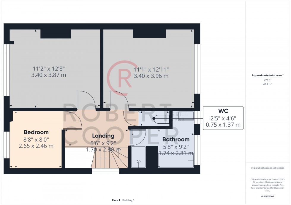 Floorplan for East Mead, Ruislip