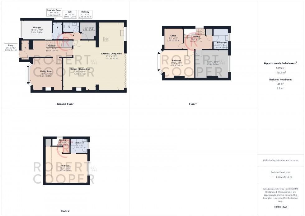 Floorplan for Edwards Avenue, Ruislip