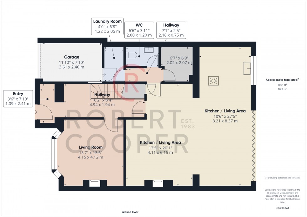 Floorplan for Edwards Avenue, Ruislip