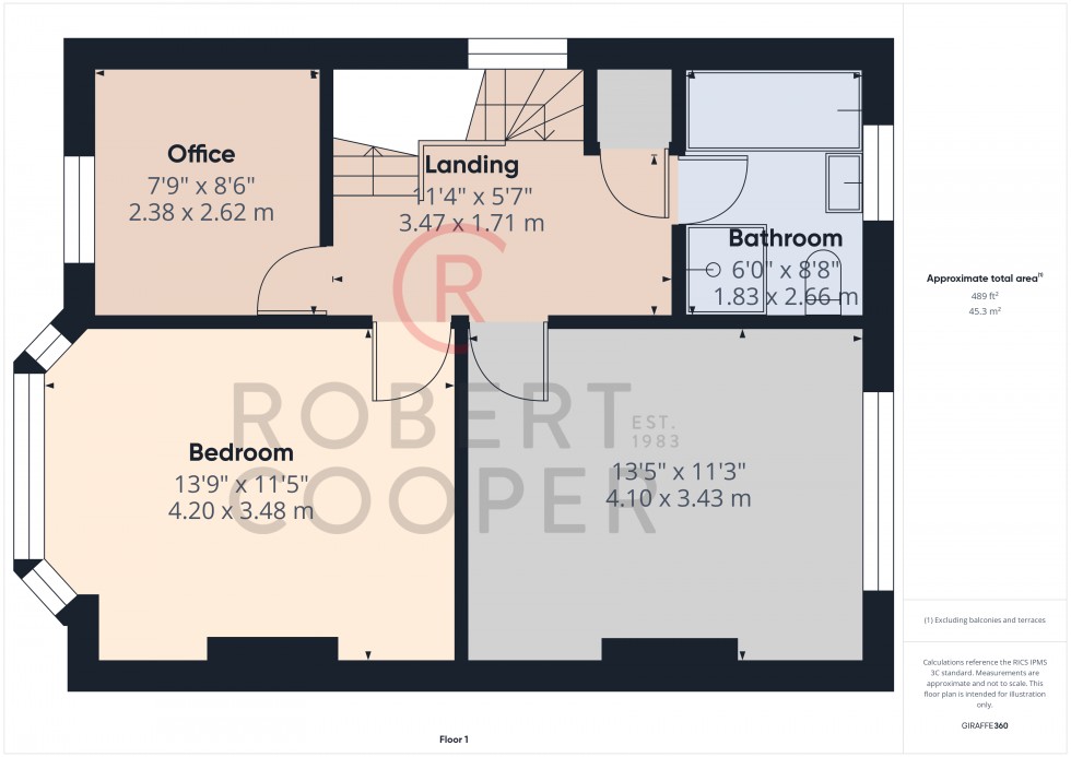 Floorplan for Edwards Avenue, Ruislip
