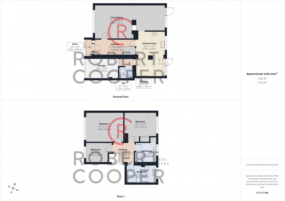 Floorplan for Rydal Way, Ruislip