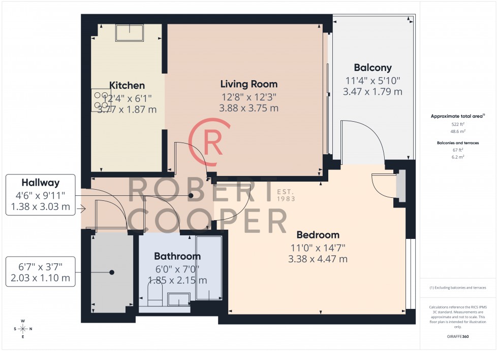 Floorplan for Bourne Court, Ruislip
